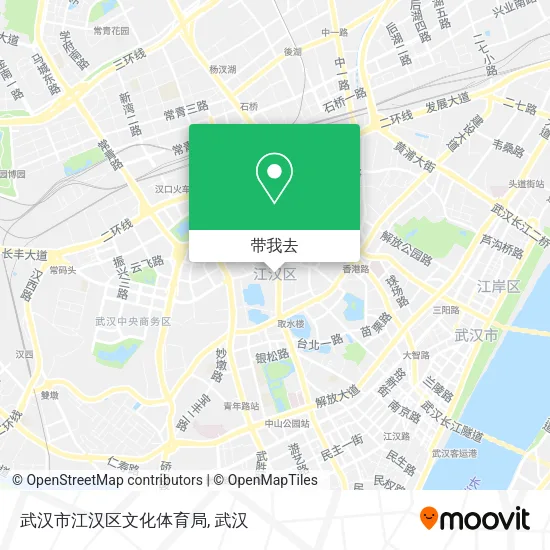 武汉市江汉区文化体育局地图