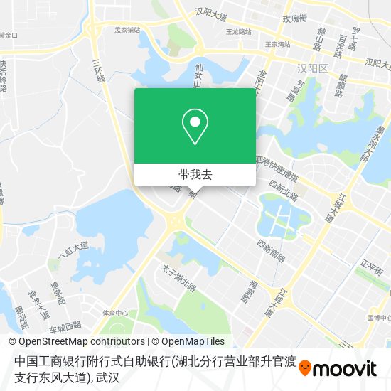 中国工商银行附行式自助银行(湖北分行营业部升官渡支行东风大道)地图