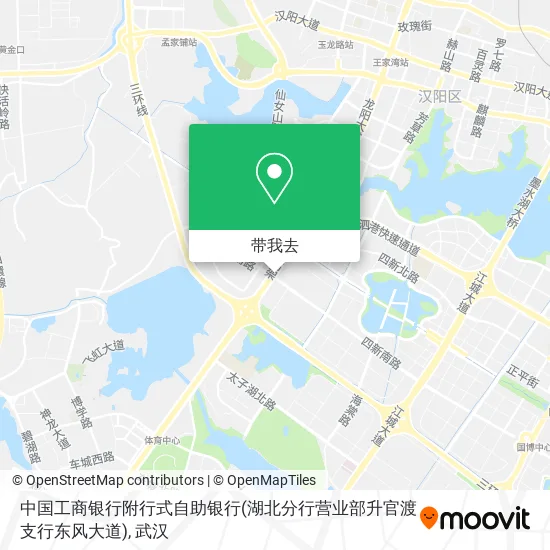 中国工商银行附行式自助银行(湖北分行营业部升官渡支行东风大道)地图