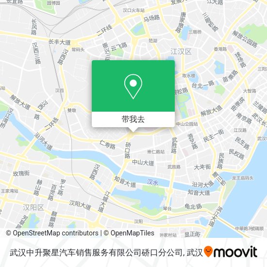 武汉中升聚星汽车销售服务有限公司硚口分公司地图