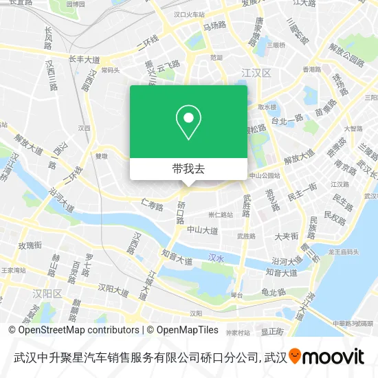 武汉中升聚星汽车销售服务有限公司硚口分公司地图