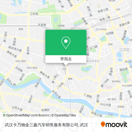 武汉卡乃驰金三鑫汽车销售服务有限公司地图