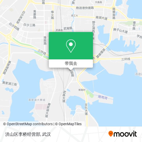 洪山区李桥经营部地图
