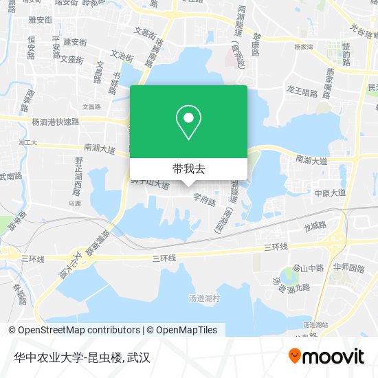 华中农业大学-昆虫楼地图