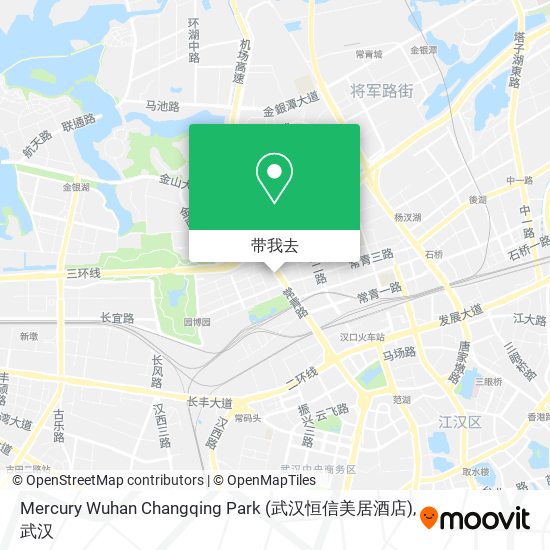 Mercury Wuhan Changqing Park (武汉恒信美居酒店)地图