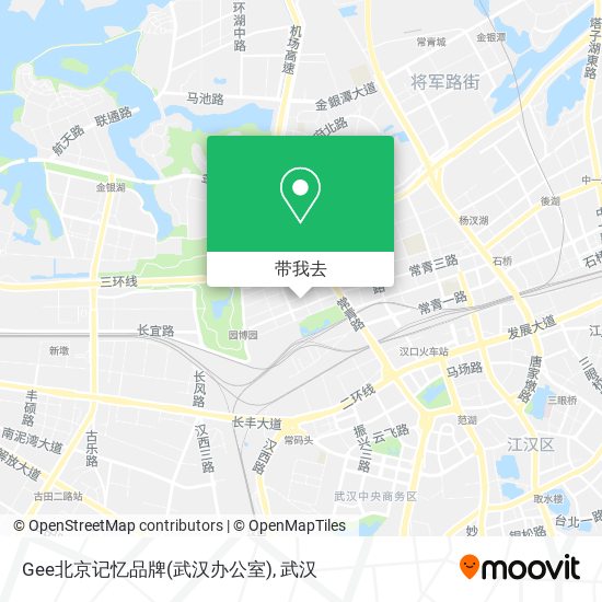 Gee北京记忆品牌(武汉办公室)地图