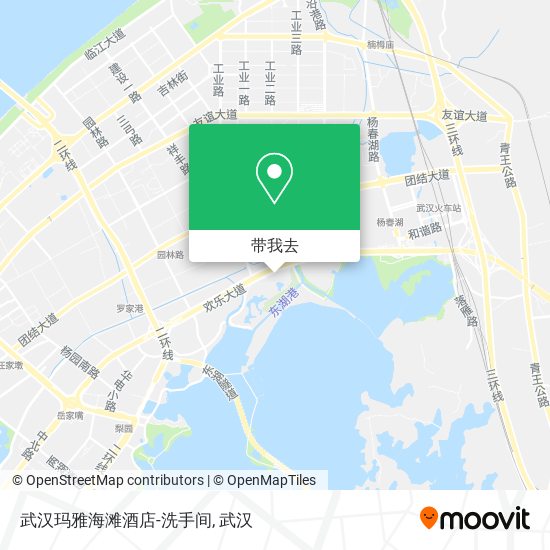 武汉玛雅海滩酒店-洗手间地图