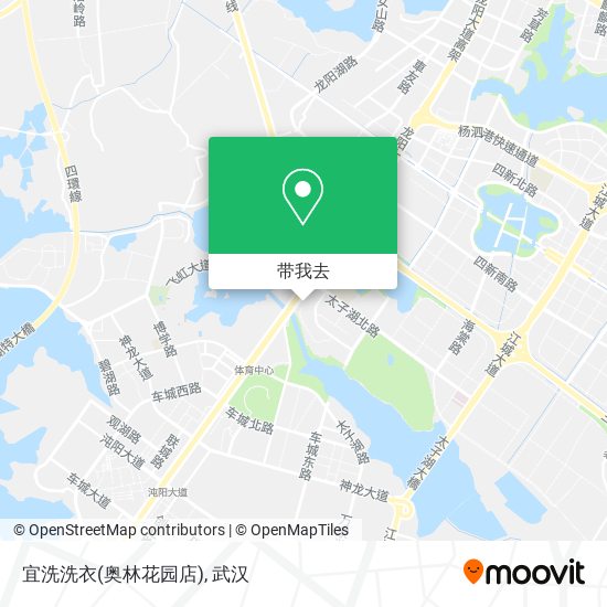 宜洗洗衣(奥林花园店)地图