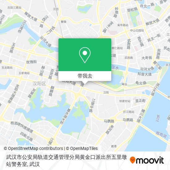 武汉市公安局轨道交通管理分局黄金口派出所五里墩站警务室地图