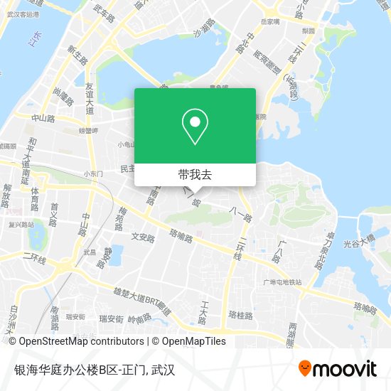 银海华庭办公楼B区-正门地图