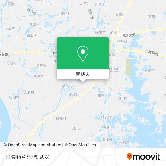 汪集镇草架塆地图