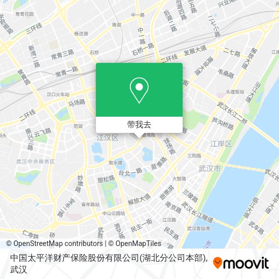 中国太平洋财产保险股份有限公司(湖北分公司本部)地图