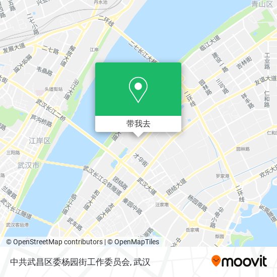 中共武昌区委杨园街工作委员会地图
