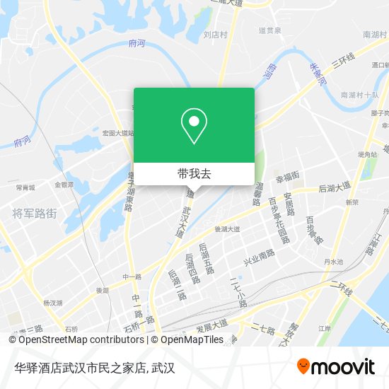 华驿酒店武汉市民之家店地图