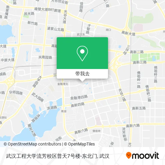 武汉工程大学流芳校区普天7号楼-东北门地图