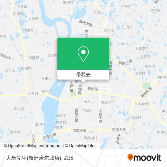 大米先生(新洲摩尔城店)地图
