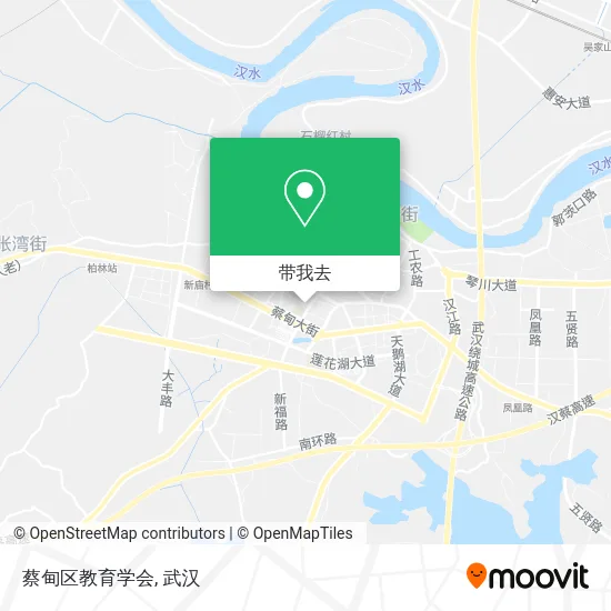 蔡甸区教育学会地图