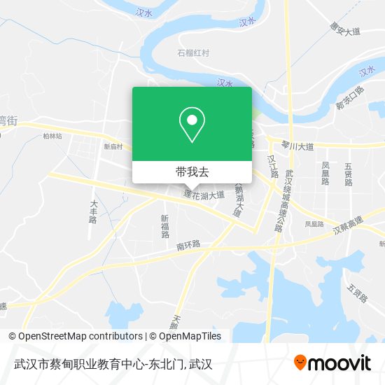 武汉市蔡甸职业教育中心-东北门地图