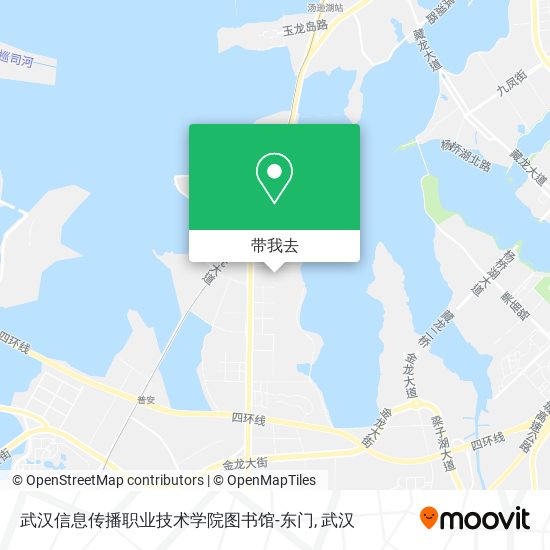 武汉信息传播职业技术学院图书馆-东门地图