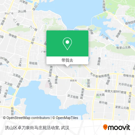 洪山区卓刀泉街马庄苑活动室地图