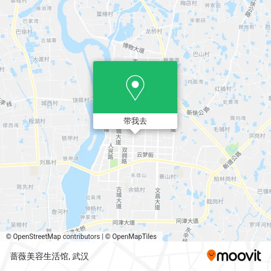 蔷薇美容生活馆地图