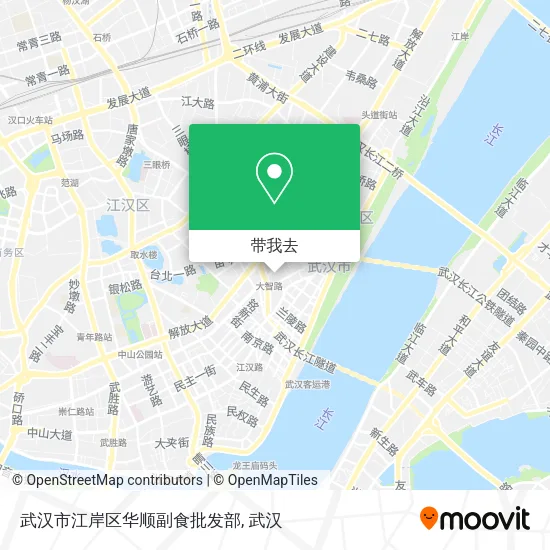 武汉市江岸区华顺副食批发部地图