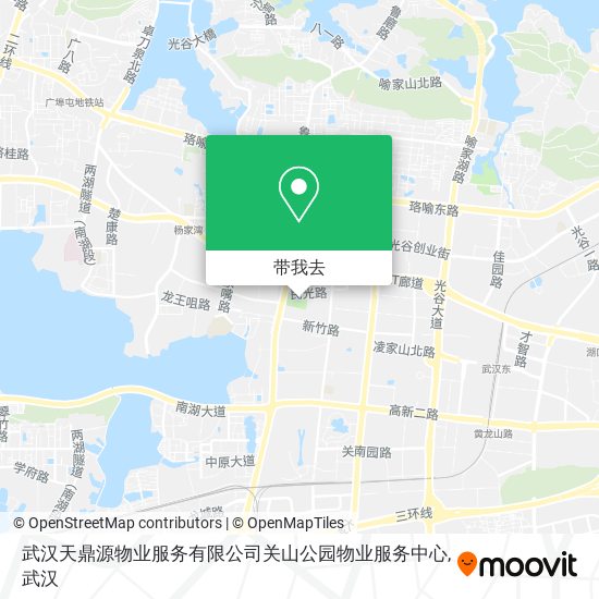 武汉天鼎源物业服务有限公司关山公园物业服务中心地图