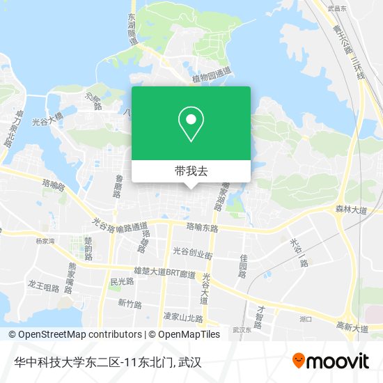 华中科技大学东二区-11东北门地图