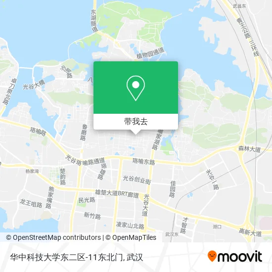 华中科技大学东二区-11东北门地图