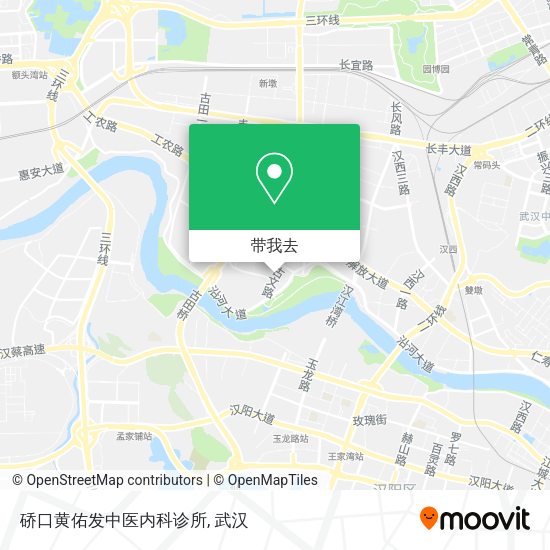 硚口黄佑发中医内科诊所地图