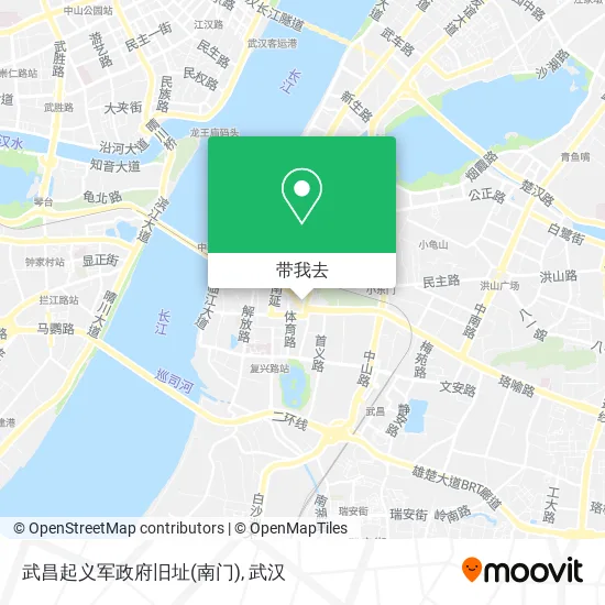 武昌起义军政府旧址(南门)地图