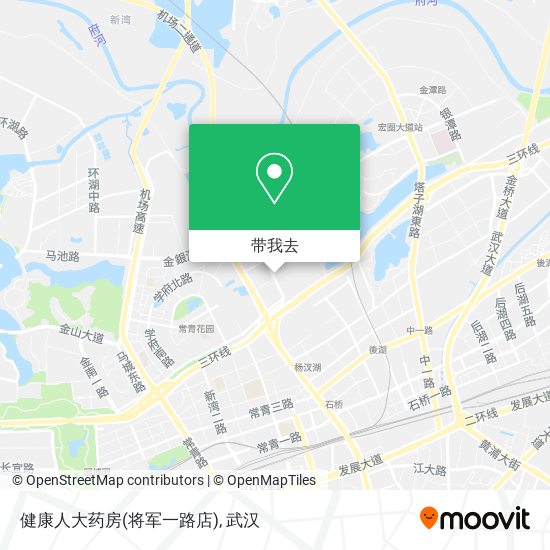 健康人大药房(将军一路店)地图