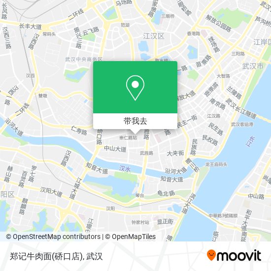 郑记牛肉面(硚口店)地图
