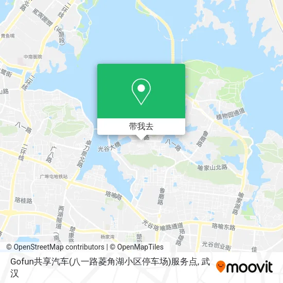 Gofun共享汽车(八一路菱角湖小区停车场)服务点地图