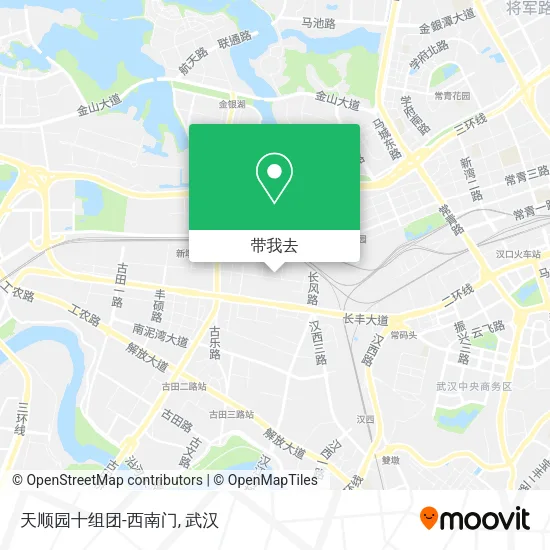 天顺园十组团-西南门地图