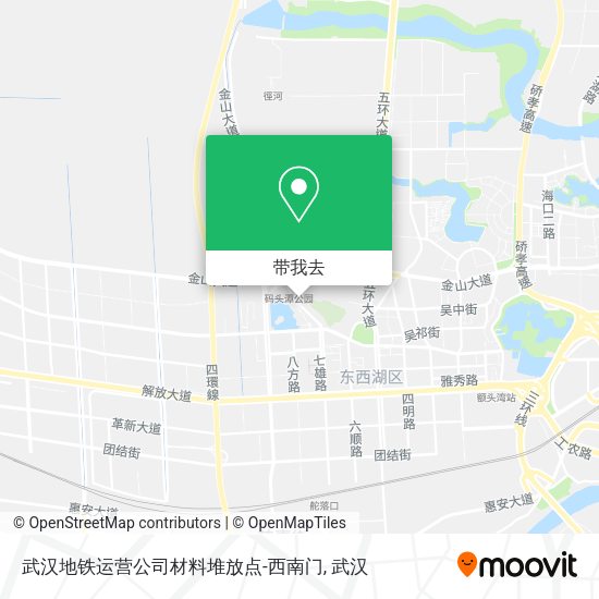 武汉地铁运营公司材料堆放点-西南门地图
