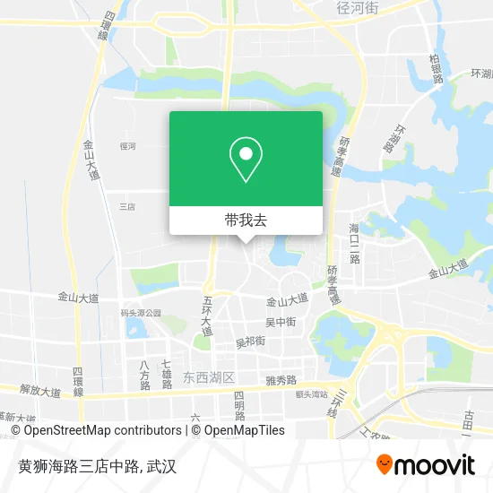 黄狮海路三店中路地图