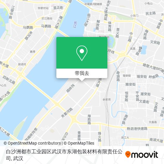 白沙洲都市工业园区武汉市东湖包装材料有限责任公司地图