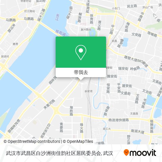 武汉市武昌区白沙洲街佳韵社区居民委员会地图