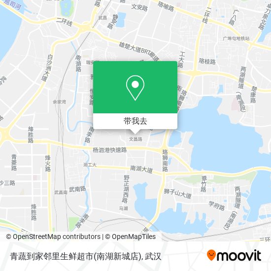 青蔬到家邻里生鲜超市(南湖新城店)地图