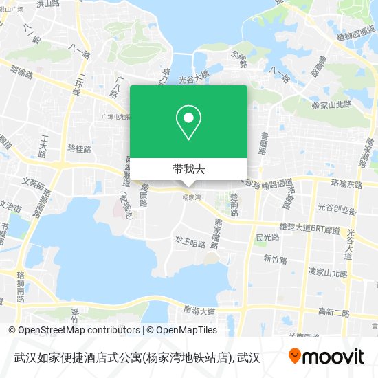 武汉如家便捷酒店式公寓(杨家湾地铁站店)地图