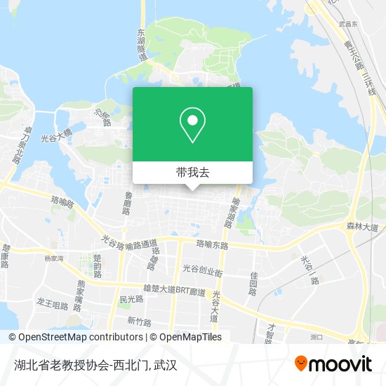 湖北省老教授协会-西北门地图