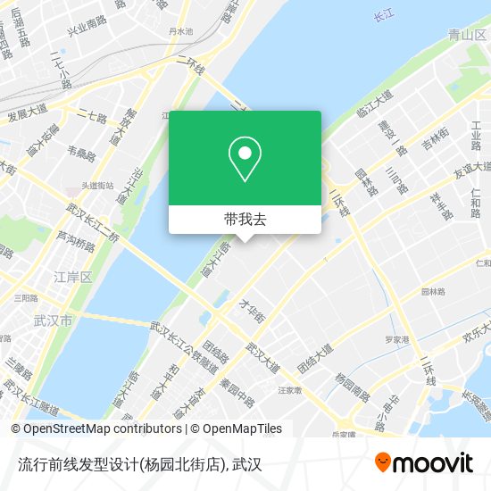 流行前线发型设计(杨园北街店)地图