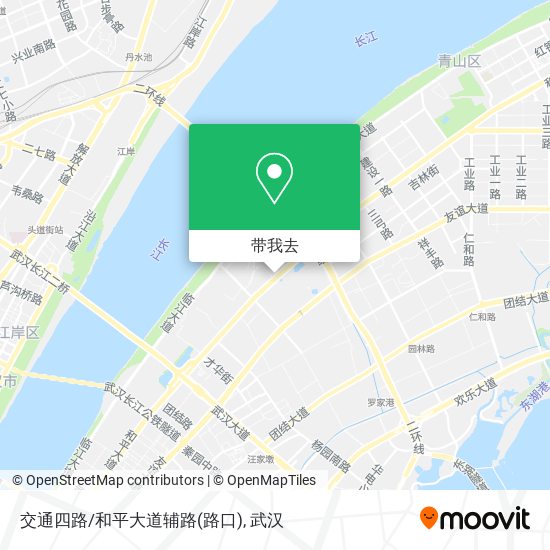 交通四路/和平大道辅路(路口)地图