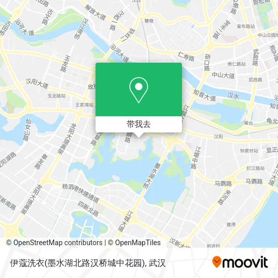 伊蔻洗衣(墨水湖北路汉桥城中花园)地图