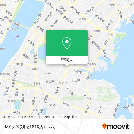 M%女装(凯德1818店)地图