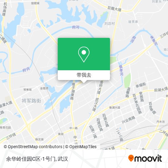 余华岭佳园C区-1号门地图