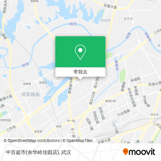 中百超市(余华岭佳园店)地图