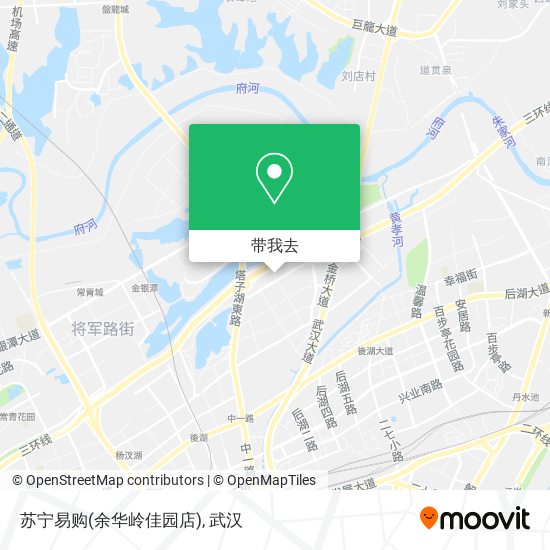 苏宁易购(余华岭佳园店)地图