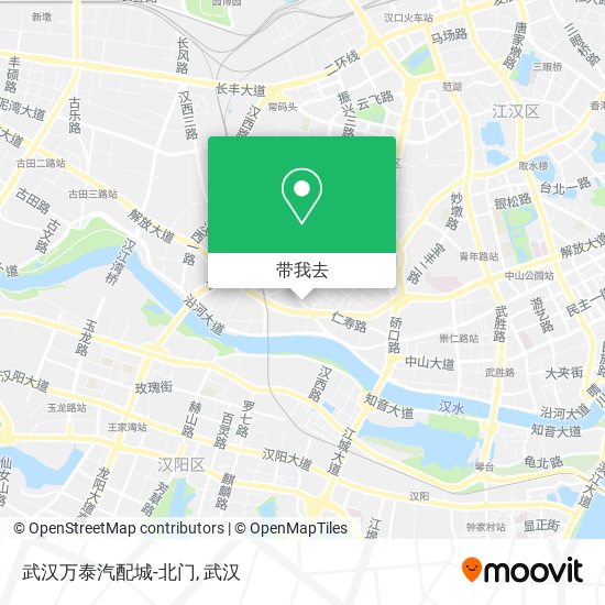 武汉万泰汽配城-北门地图